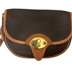 Dooney & Bourke Black and Tan Crossbody Bag